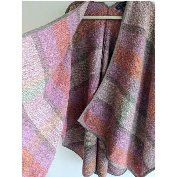 Sigrid Olsen Mohair Wool Open Poncho Blanket - Picture 3 of 8